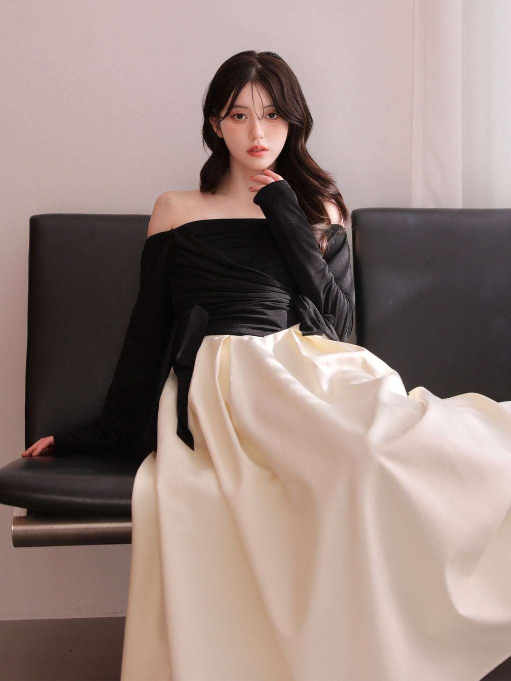Cache coeur flare long onepiece