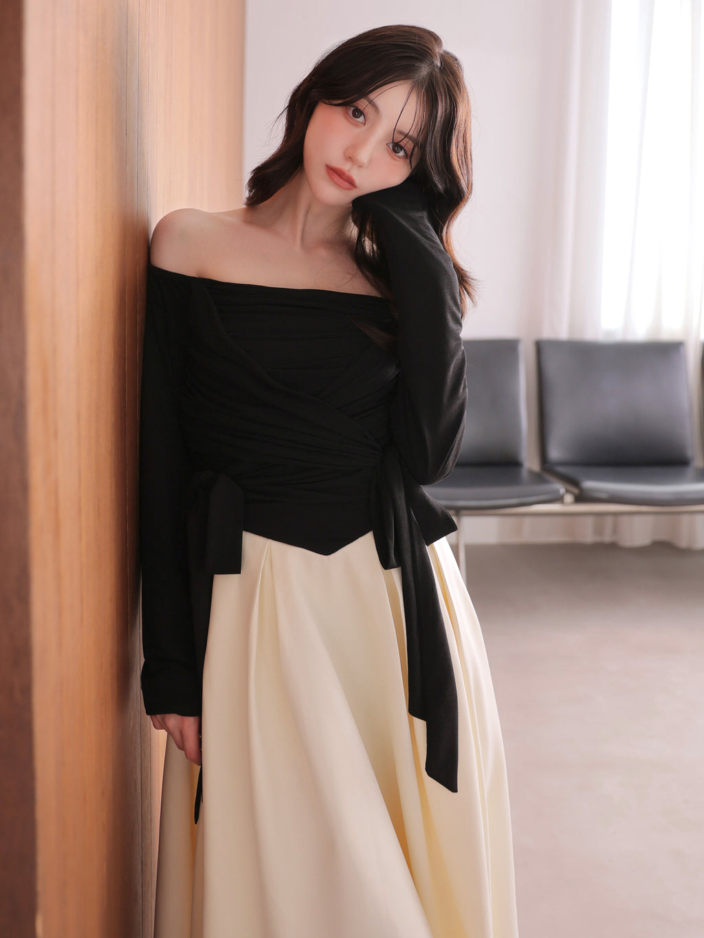 Cache coeur flare long onepiece