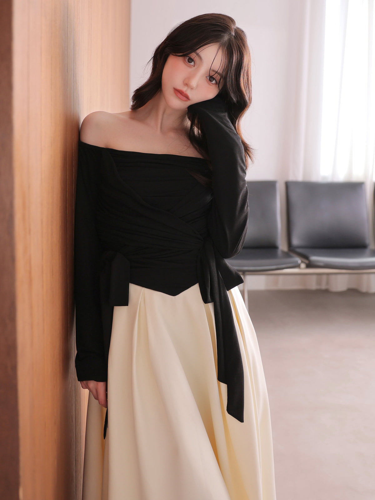 Cache coeur flare long onepiece