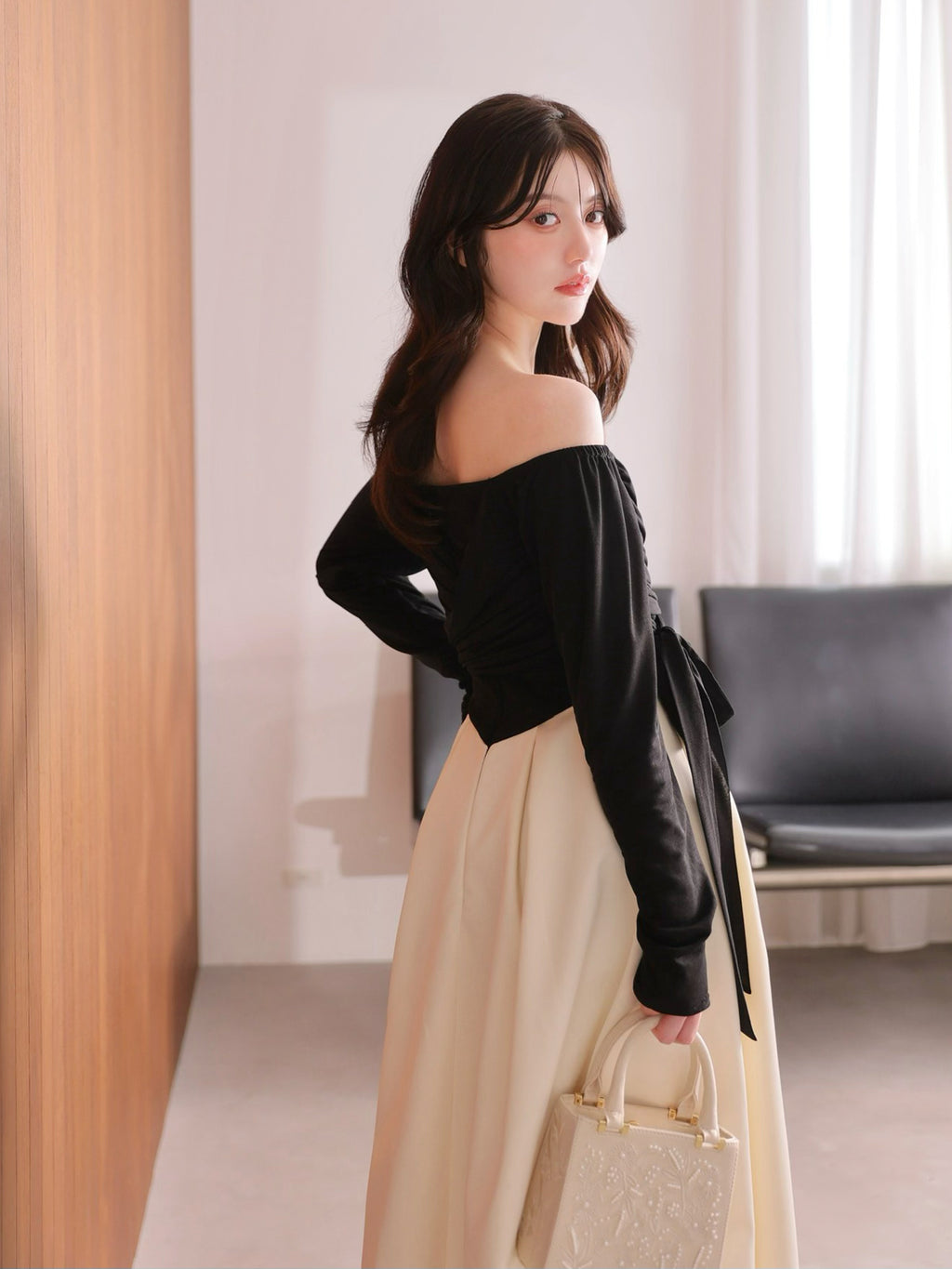 Cache coeur flare long onepiece