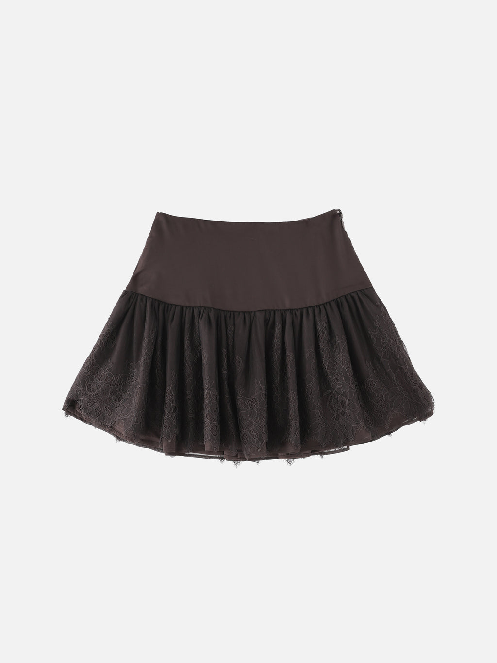 Chiffon lace mini skirt