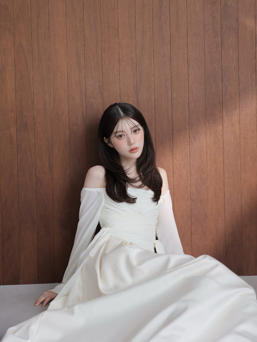 Cache coeur flare long onepiece