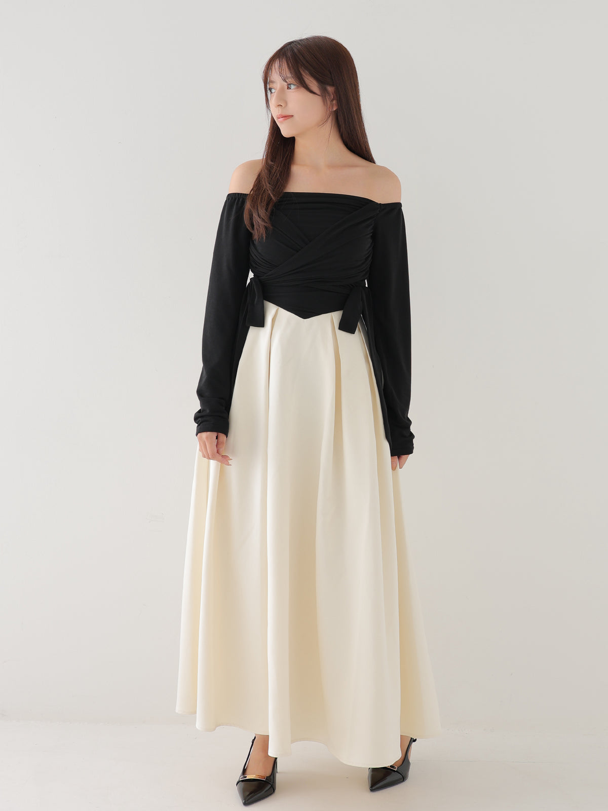 Cache coeur flare long onepiece