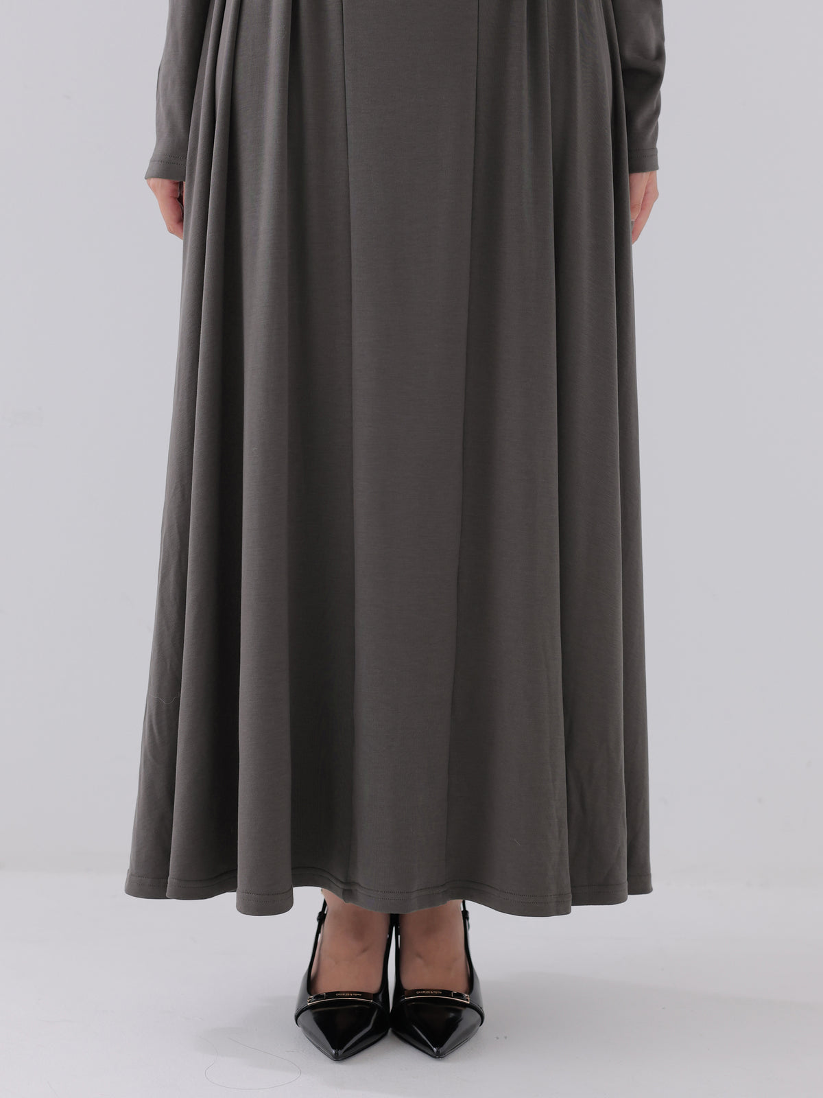 Draping cutsew long onepiece