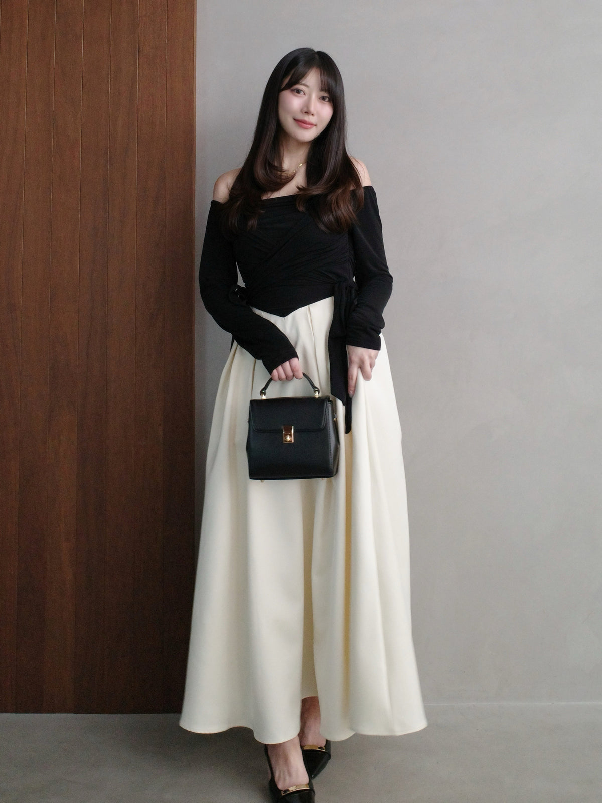 Cache coeur flare long onepiece