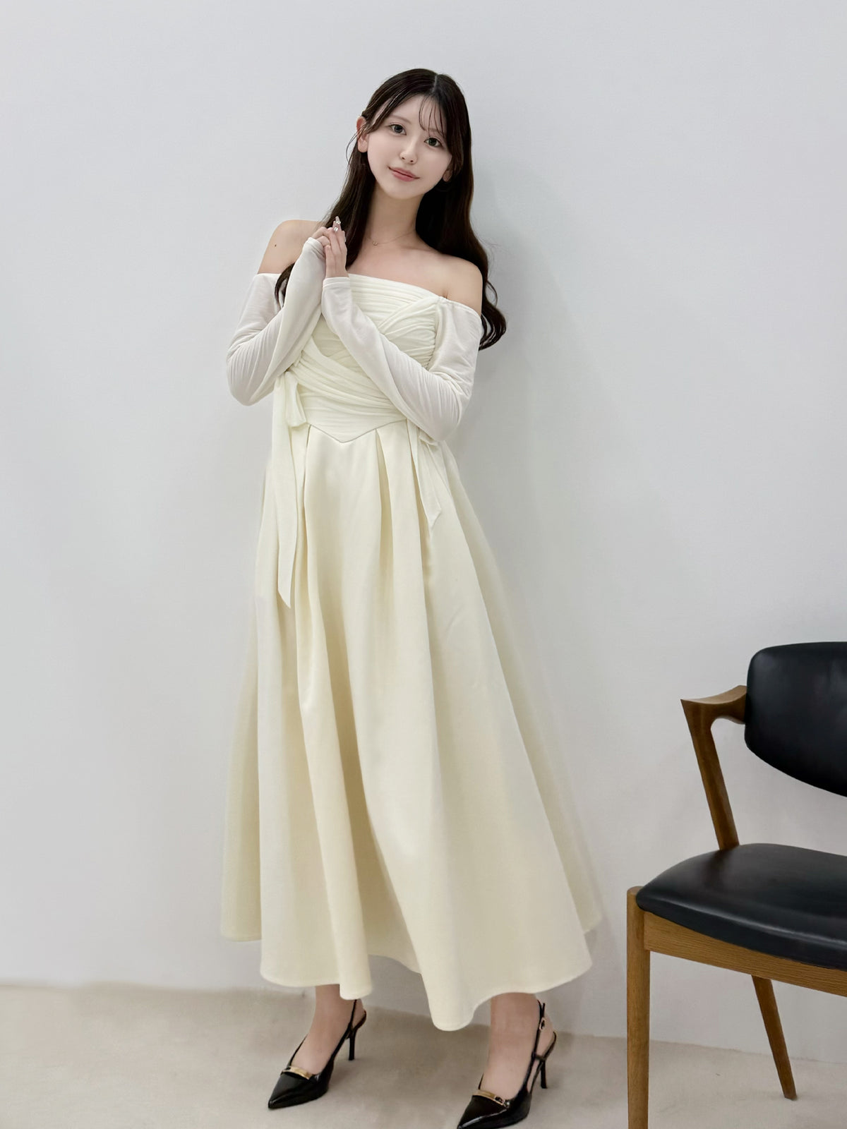 Cache coeur flare long onepiece